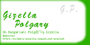 gizella polgary business card